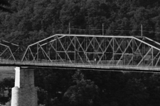 Walnut Street Bridge detail in the 1902 panorama