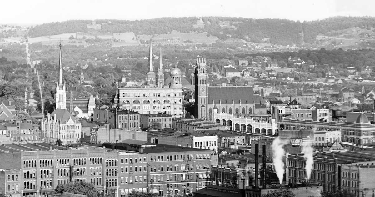 1902 Chattanooga panorama from Cameron Hill